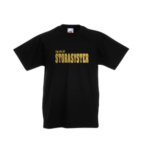 Barn T-Shirt - Jag ska bli STORASYSTER