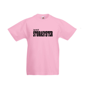 Barn T-Shirt - Jag ska bli STORASYSTER