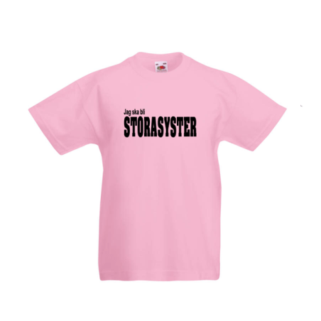 Barn T-Shirt - Jag ska bli STORASYSTER