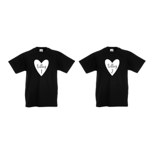 Barn T-Shirt 2-pack - tvilling 1 & tvilling 2