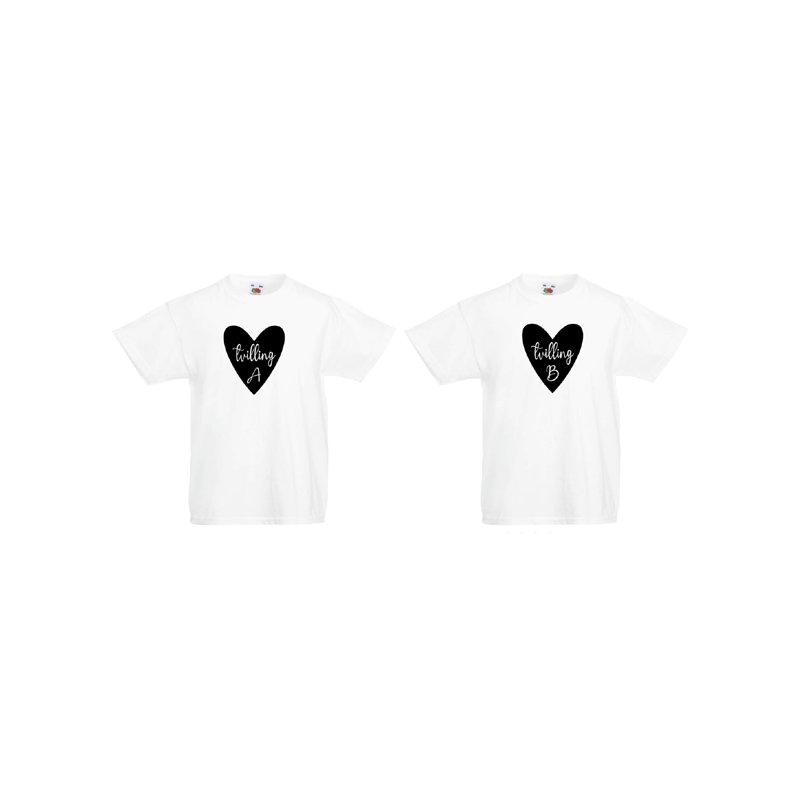 Barn T-Shirt 2-pack - tvilling A & tvilling B