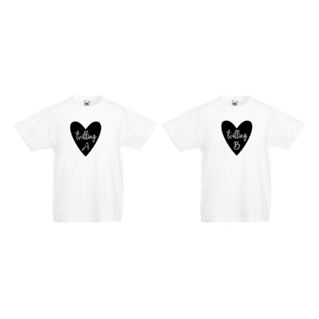 Barn T-Shirt 2-pack - tvilling A & tvilling B
