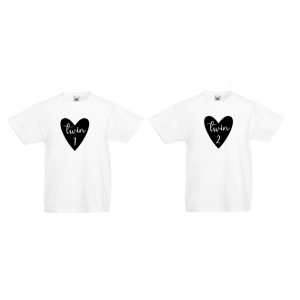 Barn T-Shirt 2-pack - twin 1 & twin 2