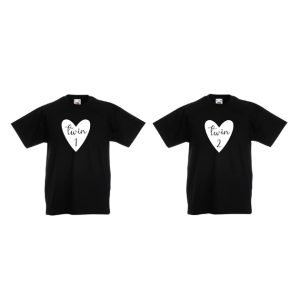Barn T-Shirt 2-pack - twin 1 & twin 2