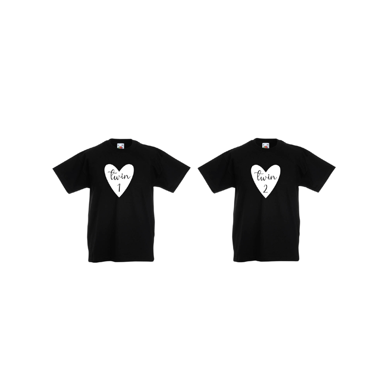 Barn T-Shirt 2-pack - twin 1 & twin 2