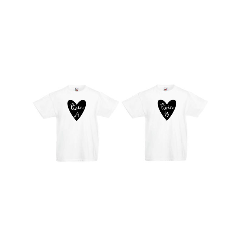 Barn T-Shirt 2-pack - twin A & twin B