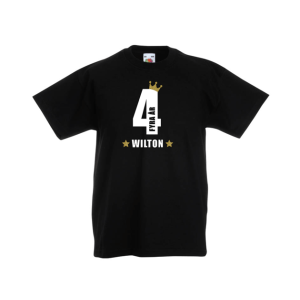 Födelsedags T-Shirt med namn - Siffra