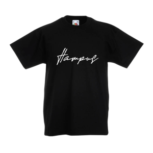 Barn T-Shirt med namn - Signatur