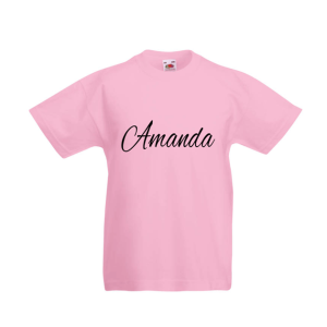 Barn T-Shirt med namn - Brush