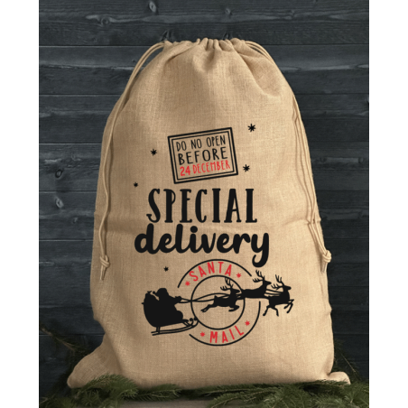 Julklappssäck - SPECIAL delivery DO NOT OPEN