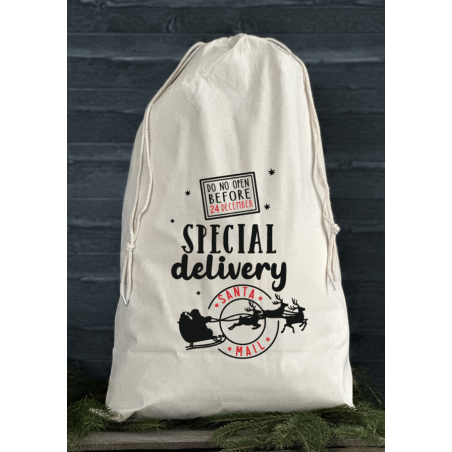 Julklappssäck - SPECIAL delivery DO NOT OPEN