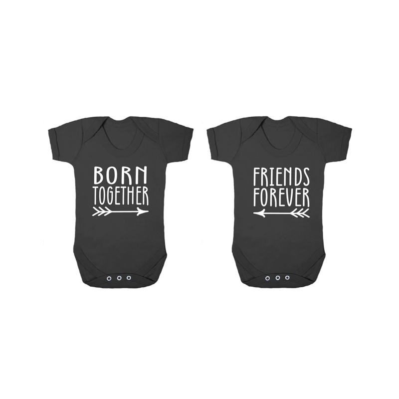 Babybody 2-pack - BORN TOGETHER & FRIENDS FOREVER