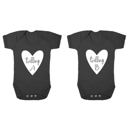 Babybody 2-pack - tvilling A & tvilling B